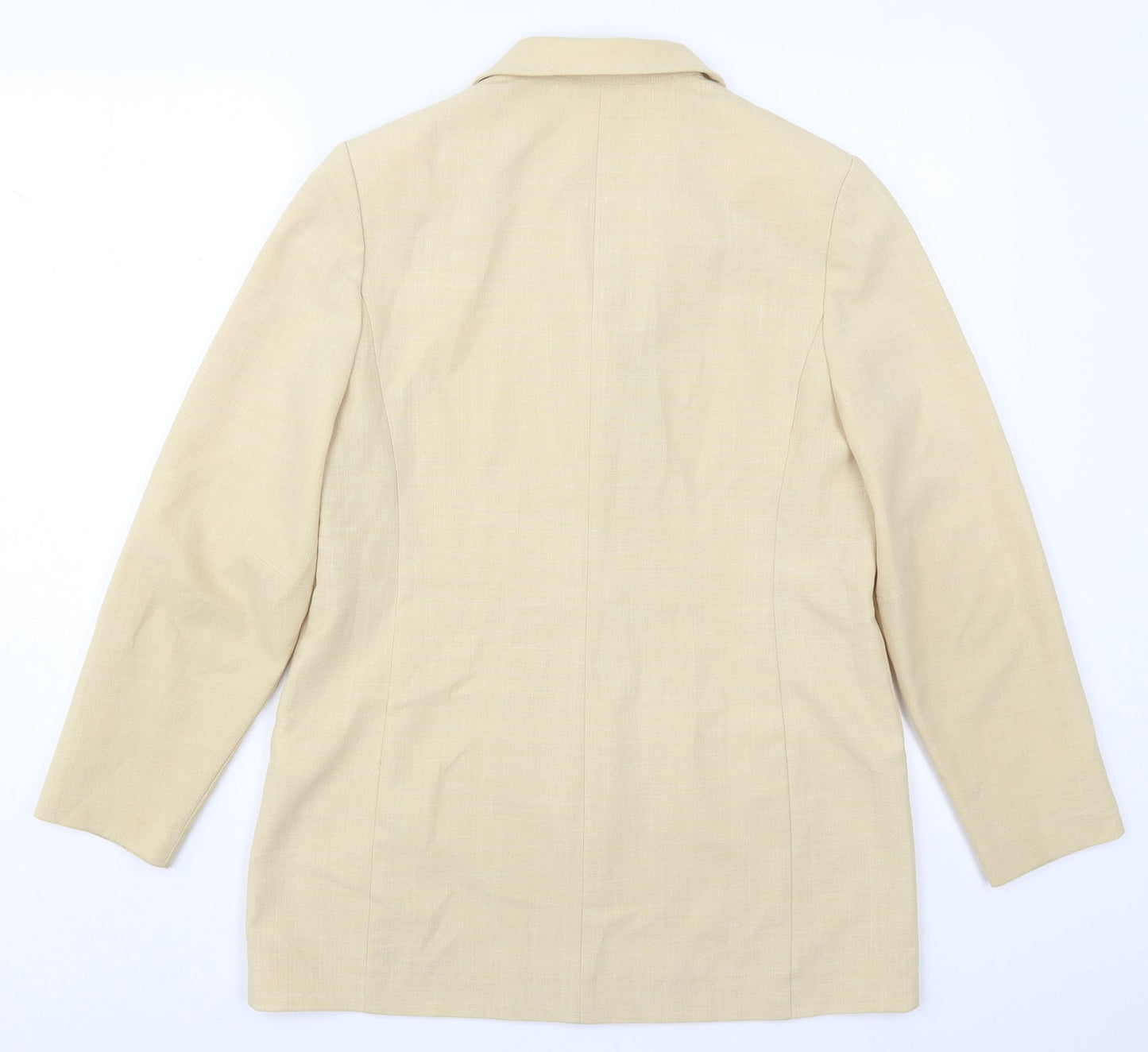 Focus Womens Beige   Jacket  Size 12  Button