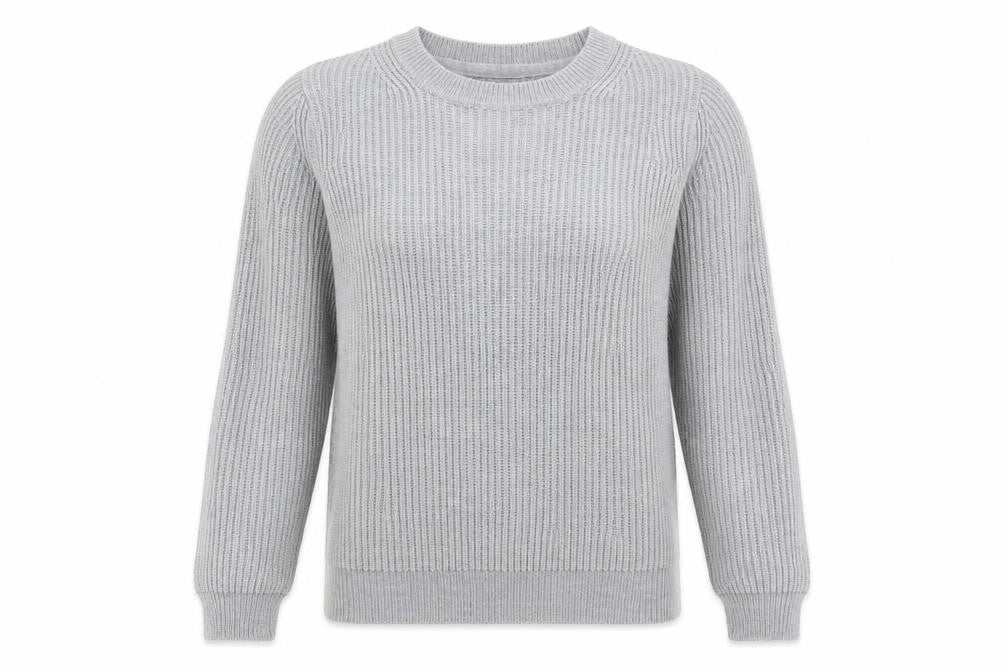 Atmosphere Womens Grey Crew Neck  Acrylic Pullover Jumper Size 8