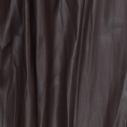 Preworn Womens Brown  Polyurethane Trousers  Size 27 in L29 in Regular Button