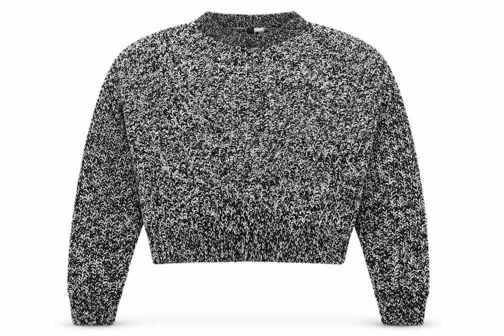 H&M Womens Grey Crew Neck  Acrylic Pullover Jumper Size S