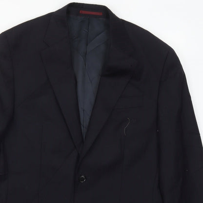 Next Mens Blue Striped Wool Jacket Suit Jacket Size 40
