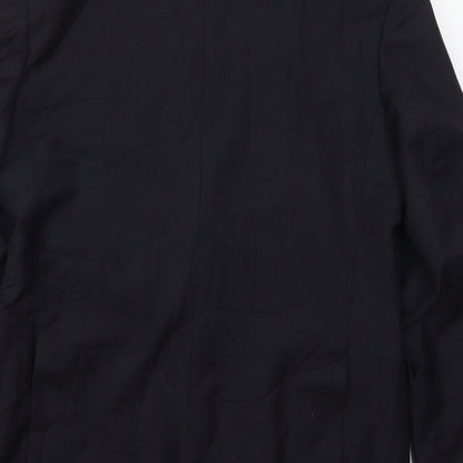 Next Mens Blue Striped Wool Jacket Suit Jacket Size 40
