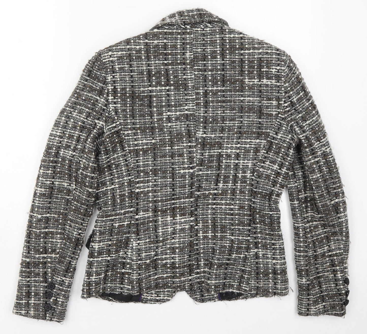 Per Una Womens Grey   Jacket  Size 8  Button