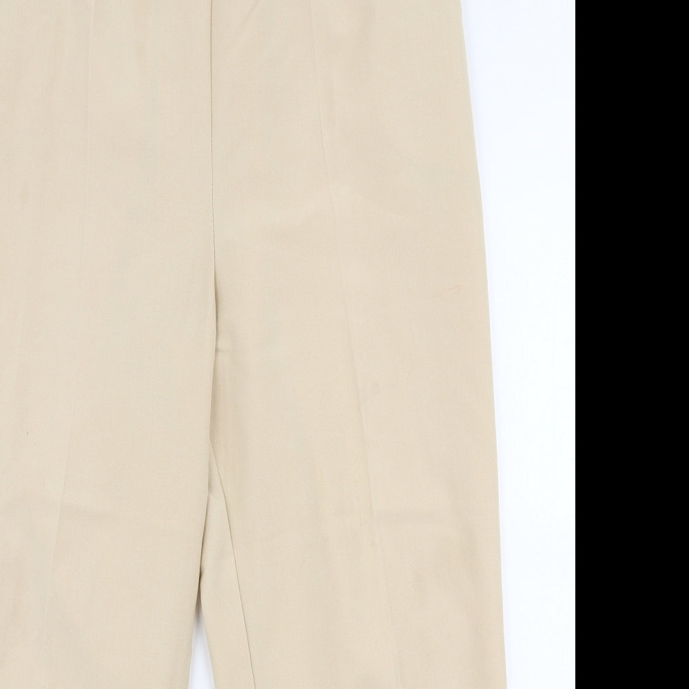 Preworn Womens Beige  Polyester Trousers  Size 20 L25 in Regular