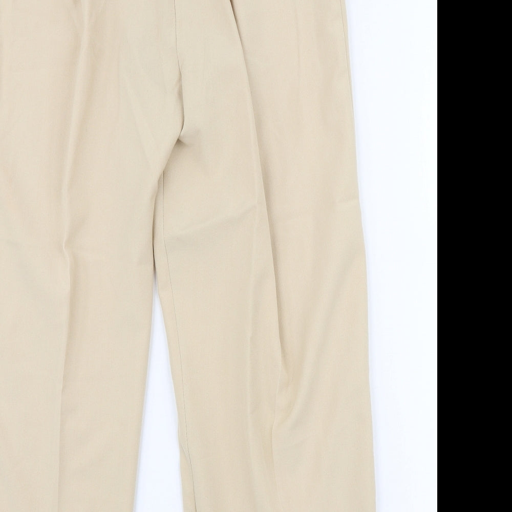 Preworn Womens Beige  Polyester Trousers  Size 20 L25 in Regular