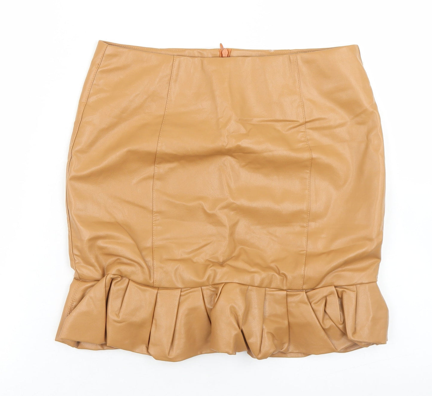 Cherry Koko Womens Brown  Polyester Trumpet Skirt Size M   Zip