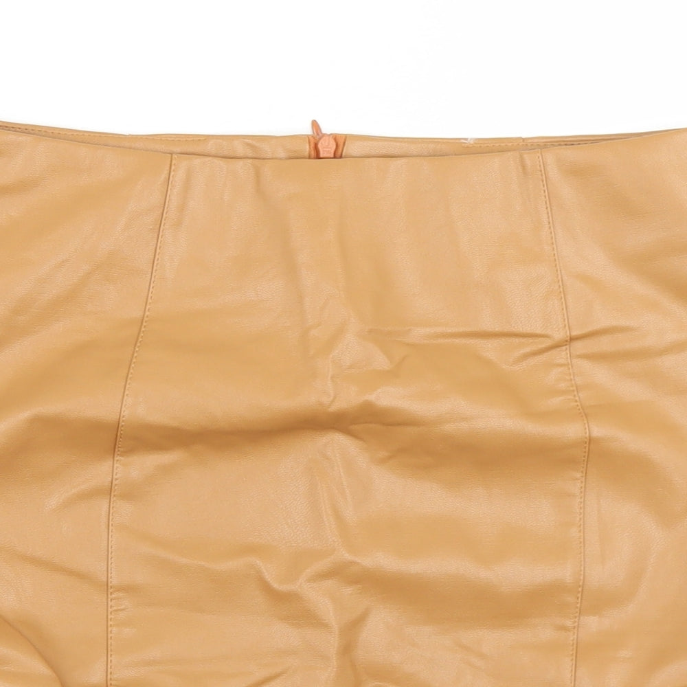 Cherry Koko Womens Brown  Polyester Trumpet Skirt Size M   Zip