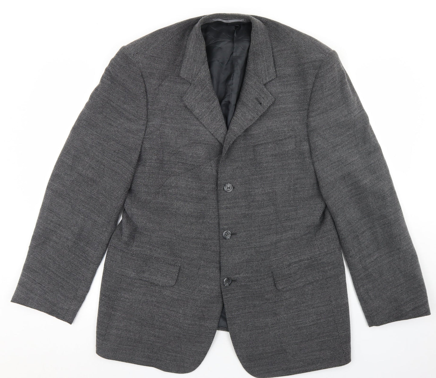 Brook Taverner Mens Grey  Wool Jacket Blazer Size 40