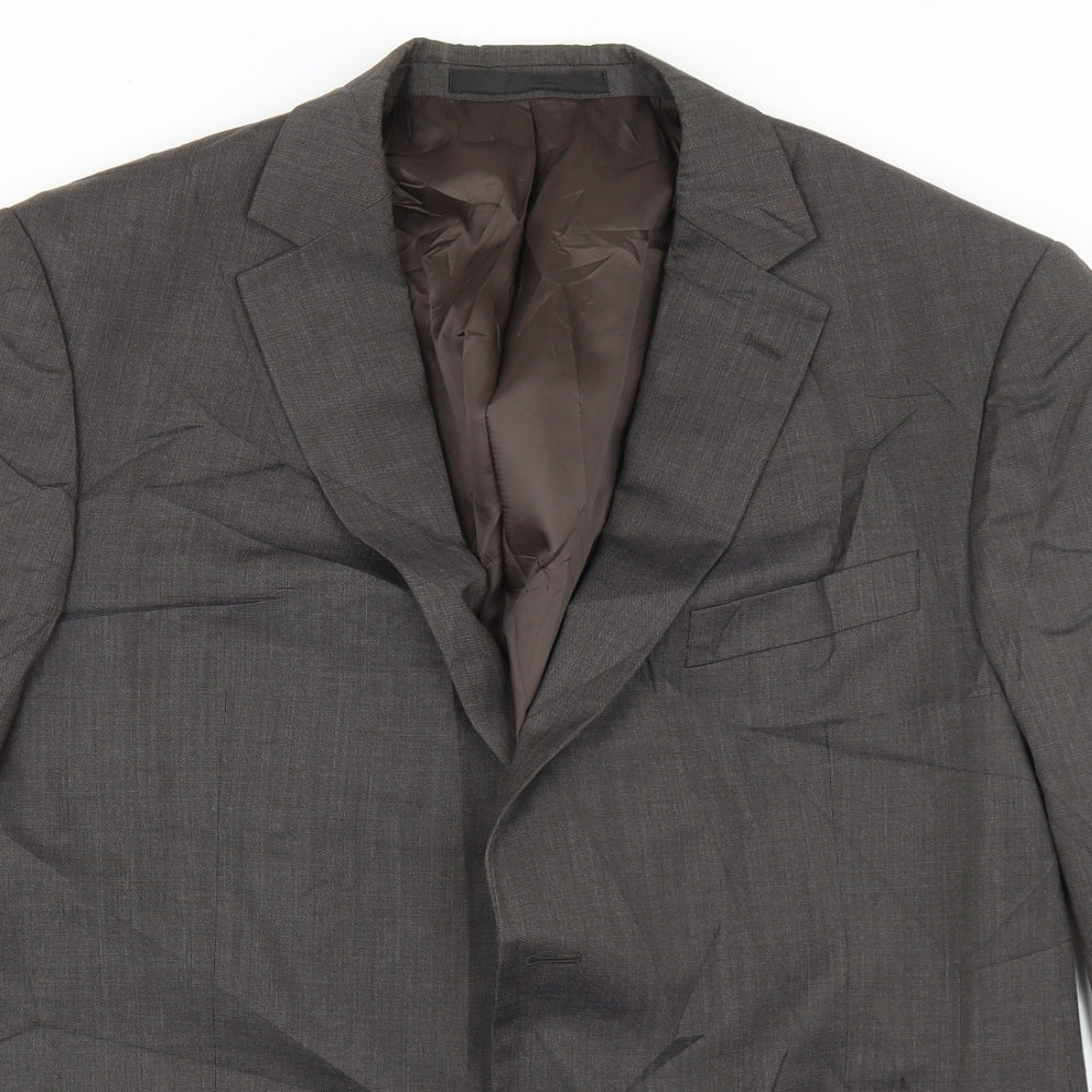 Marks and Spencer Mens Brown  Wool Jacket Blazer Size 44