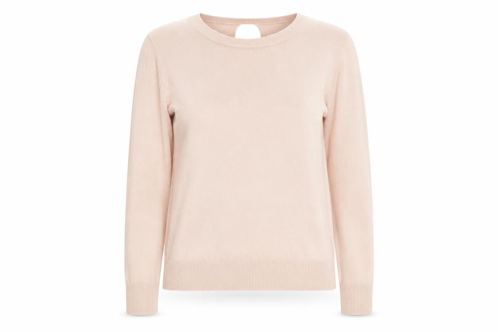 Dorothy Perkins Womens Pink Crew Neck  Acrylic Pullover Jumper Size 10