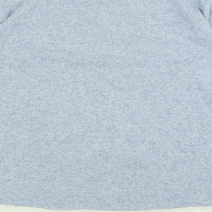 M&Co Womens Blue Crew Neck  Polyester Pullover Jumper Size 12