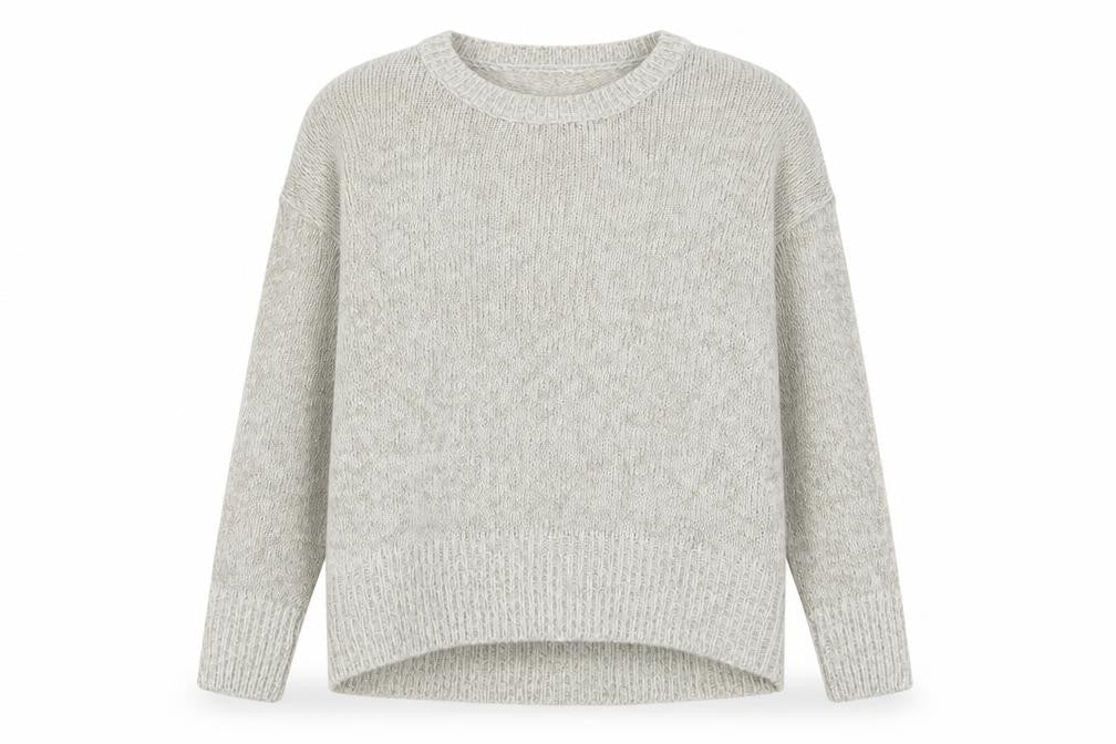 New Look Womens Beige Crew Neck  Acrylic Pullover Jumper Size S