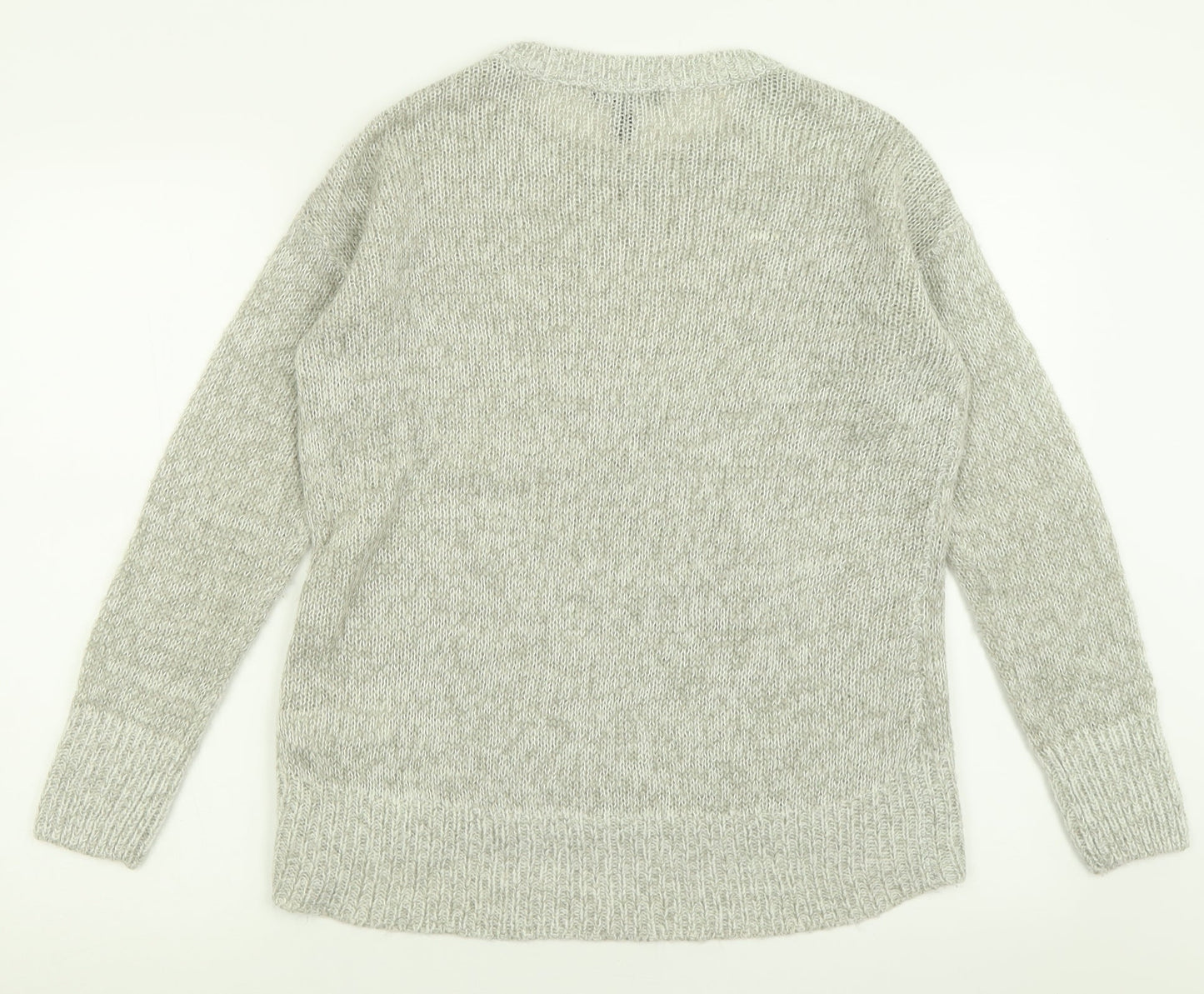New Look Womens Beige Crew Neck  Acrylic Pullover Jumper Size S