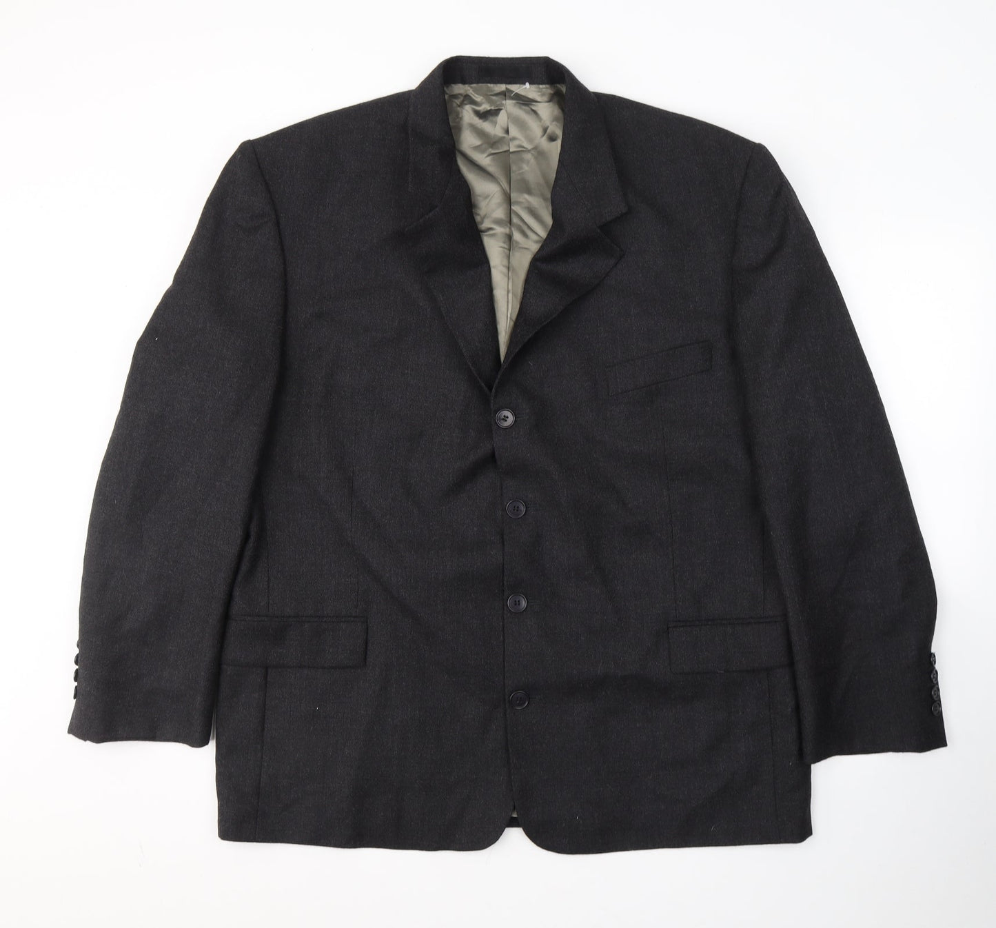 Will Sayers Mens Grey  Wool Jacket Suit Jacket Size XL