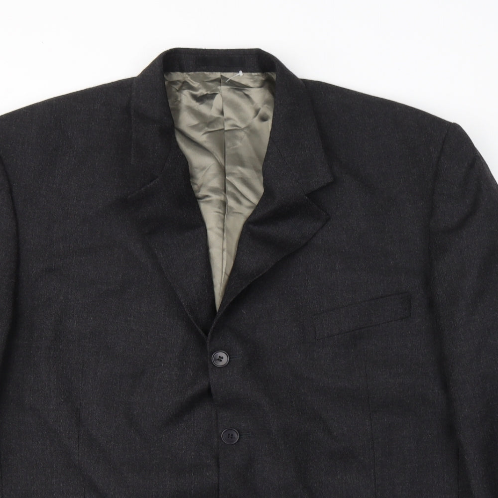 Will Sayers Mens Grey  Wool Jacket Suit Jacket Size XL