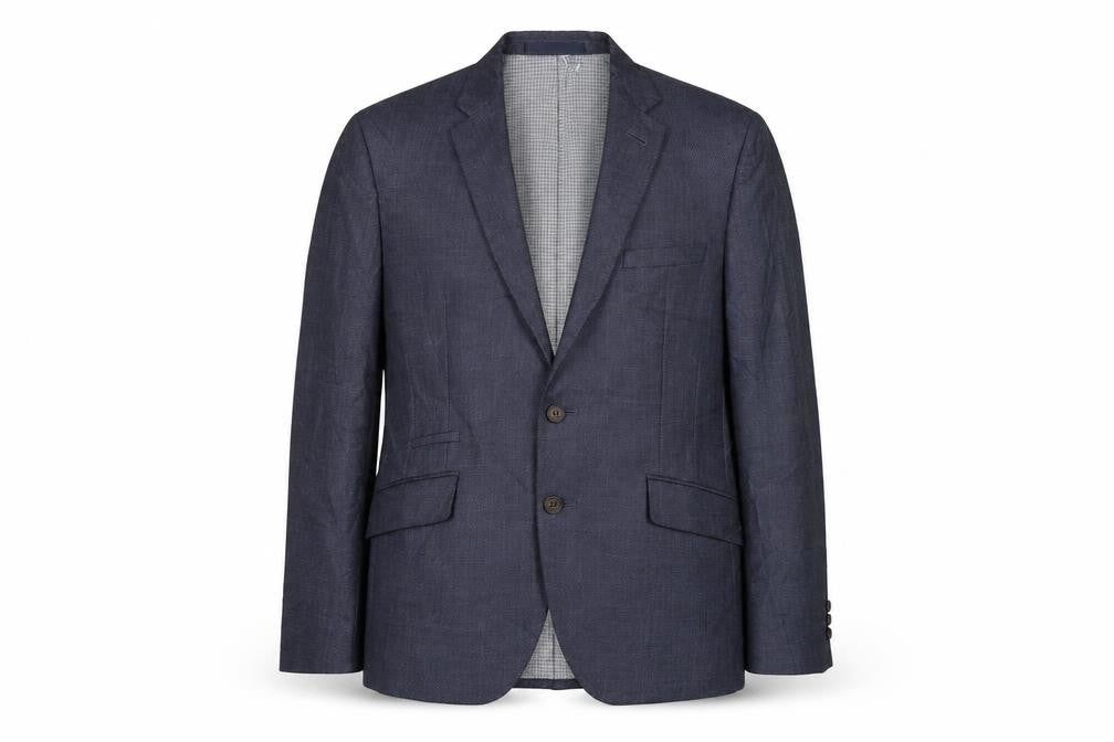 BHS Mens Blue  Polyester Jacket Suit Size S