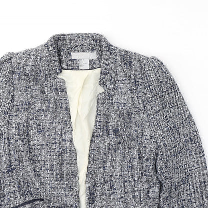 H&M Womens Blue   Jacket Blazer Size 4