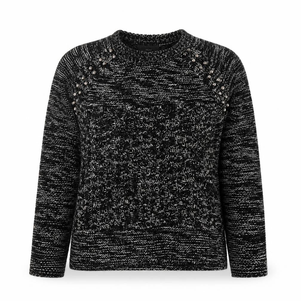 NEXT Womens Black Round Neck  Acrylic Pullover Jumper Size 12