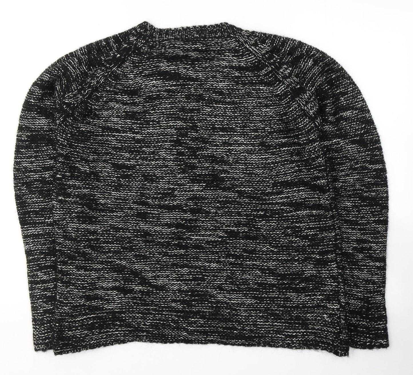 NEXT Womens Black Round Neck  Acrylic Pullover Jumper Size 12