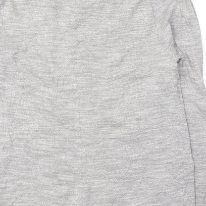 Next Mens Grey Round Neck  Cotton Pullover Jumper Size M