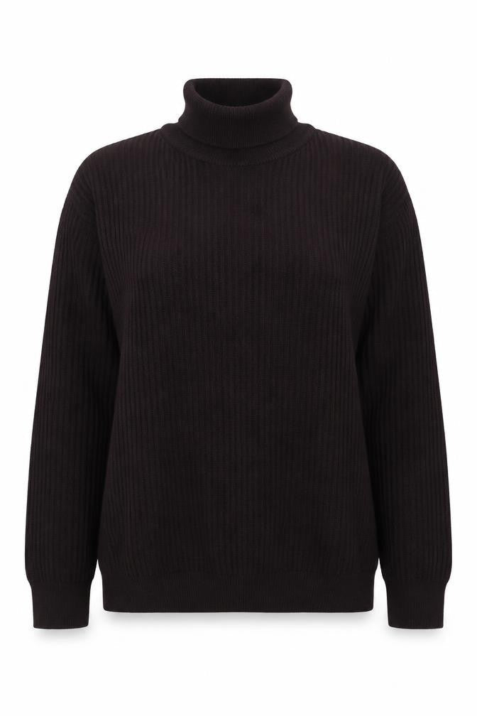 H&M Womens Red Roll Neck  Acrylic Pullover Jumper Size L