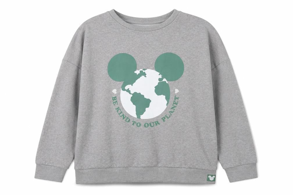 TESCO Womens Grey  Cotton Pullover Sweatshirt Size 10  Pullover - DISNEY-BE KIND TO OUR PLANET