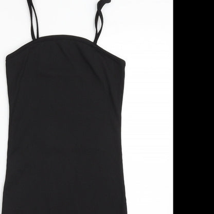 SHEIN Womens Black  Polyester Slip Dress  Size M  Square Neck Pullover