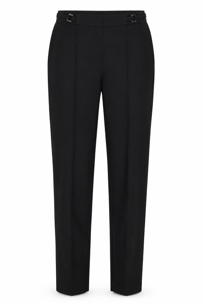 F&F Womens Black  Polyester Trousers  Size 6 L30 in Regular Zip