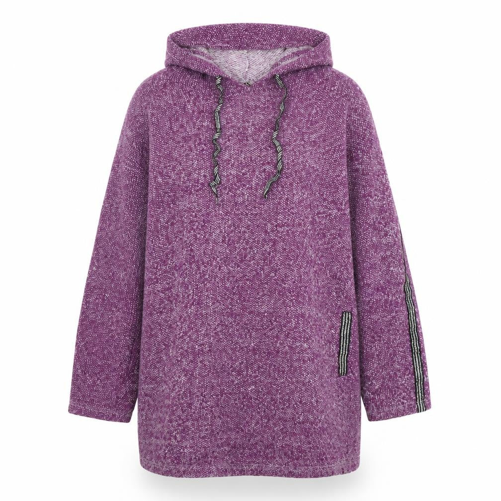 BDM Womens Purple  Polyester Pullover Hoodie Size S