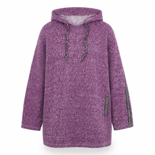 BDM Womens Purple  Polyester Pullover Hoodie Size S