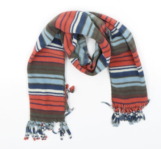 Preworn  Womens Multicoloured Striped Polyester  Scarf