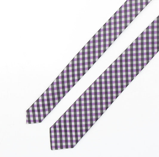 Nuova Moda Mens Multicoloured Plaids & Checks Polyester Pointed Tie One Size