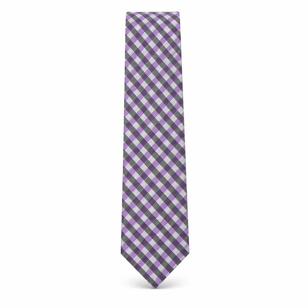 Nuova Moda Mens Multicoloured Plaids & Checks Polyester Pointed Tie One Size