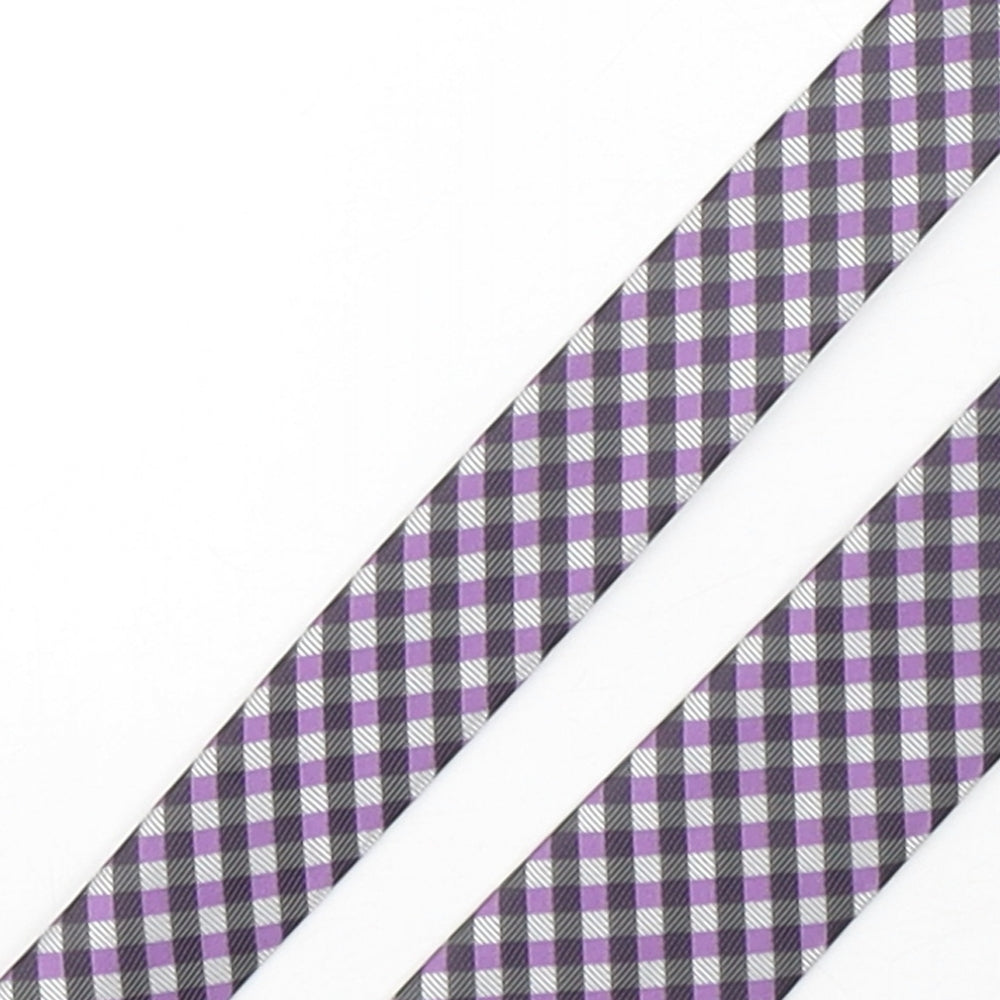Nuova Moda Mens Multicoloured Plaids & Checks Polyester Pointed Tie One Size