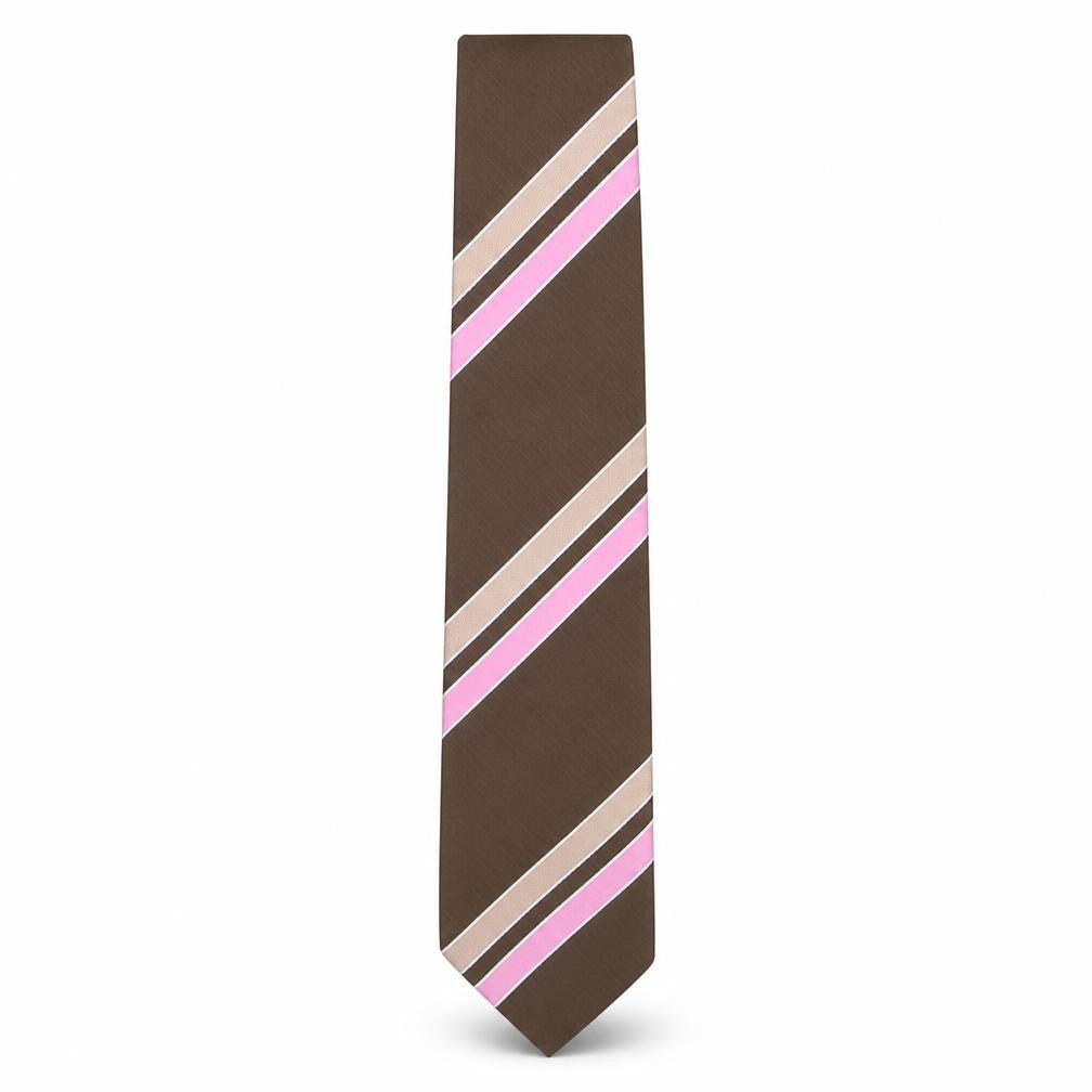 Burton  Mens Multicoloured Striped Polyester Pointed Tie One Size
