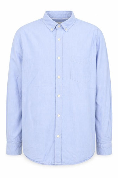 Label of Graded Goods Mens Blue  Cotton  Button-Up Size XL Collared Button