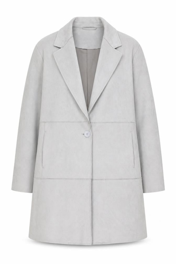 Primark Womens Grey   Overcoat Coat Size 12  Button