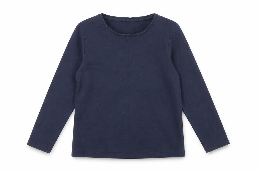 RTR Girls Blue  Cotton Basic T-Shirt Size 5 Years Crew Neck
