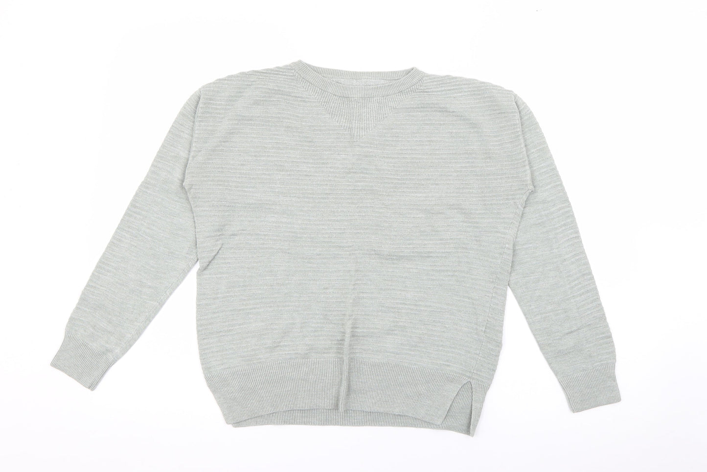 NEXT Womens Green Crew Neck  Viscose Pullover Jumper Size 12