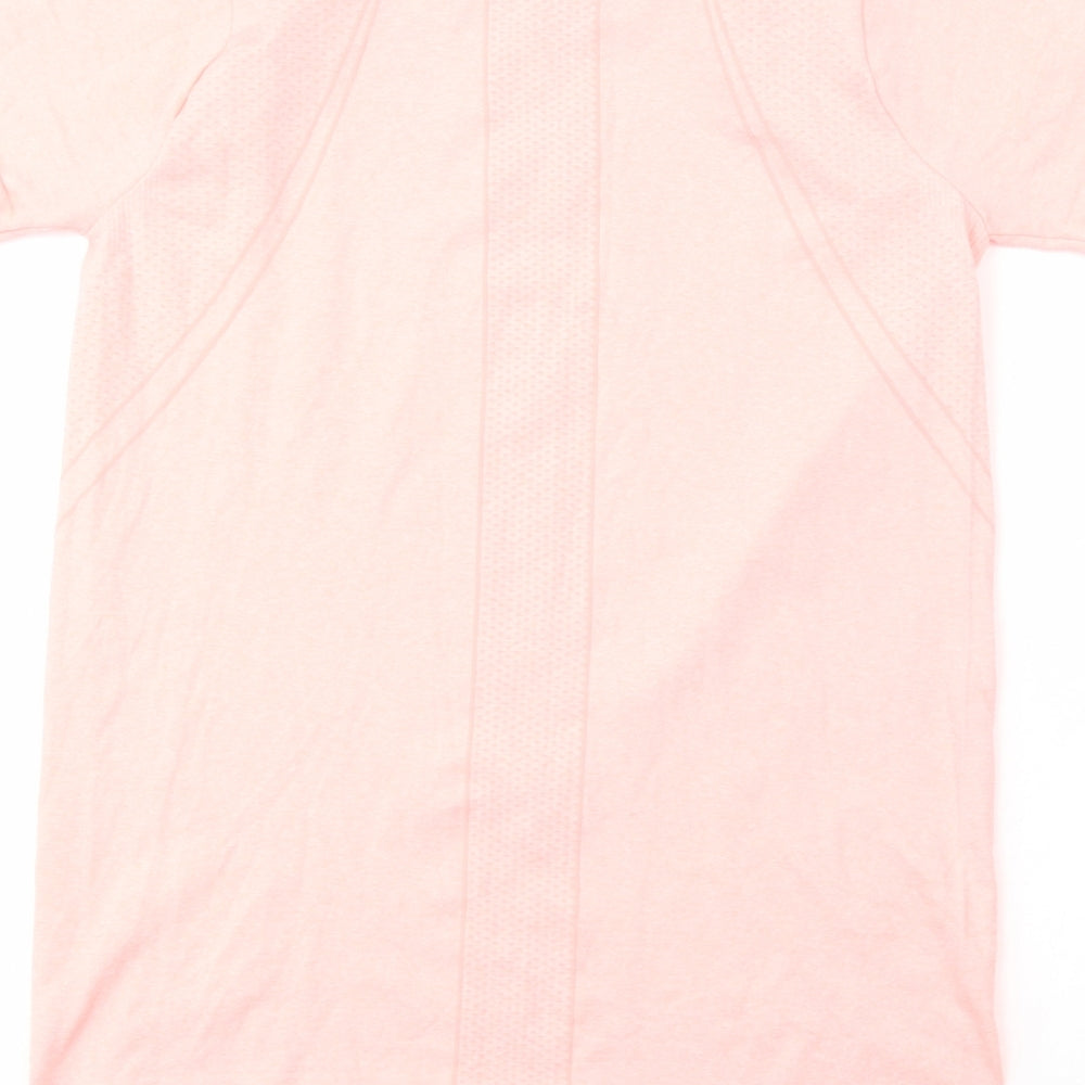 Dunnes Stores Womens Pink  Polyester Pullover T-Shirt Size M Crew Neck Pullover