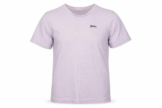 Slazenger Mens Purple  Cotton  T-Shirt Size S Crew Neck