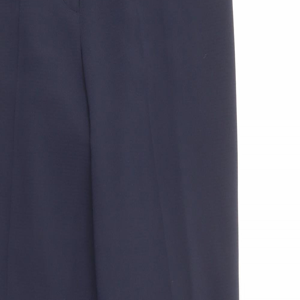 Gerard Womens Blue  Polyester Dress Pants Trousers Size 12 L32 in Regular Button
