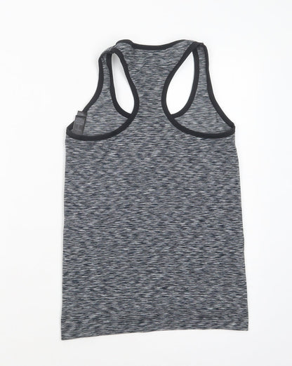 Marks & Spencer Womens Grey  Polyester Pullover Tank Size S Scoop Neck Pullover