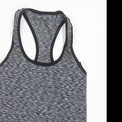 Marks & Spencer Womens Grey  Polyester Pullover Tank Size S Scoop Neck Pullover