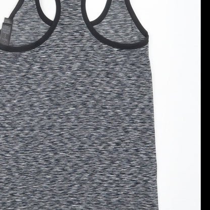 Marks & Spencer Womens Grey  Polyester Pullover Tank Size S Scoop Neck Pullover