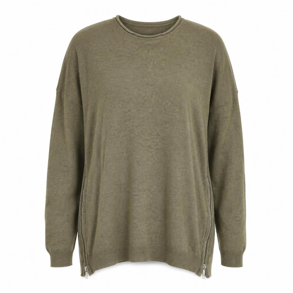 Primark Womens Green Round Neck  Viscose Pullover Jumper Size 10