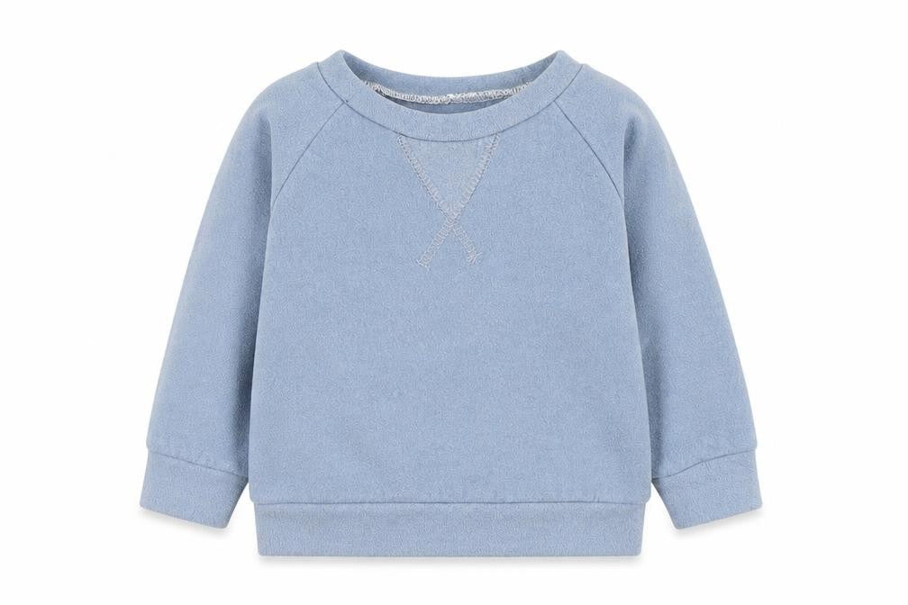 Preworn Baby Blue  Cotton Pullover Jumper Size 6-9 Months