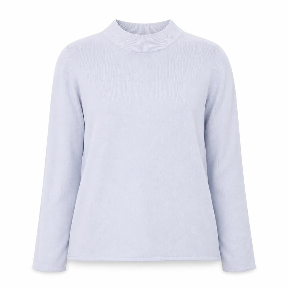 Bonmarché Womens Purple High Neck Acrylic Pullover Jumper Size S