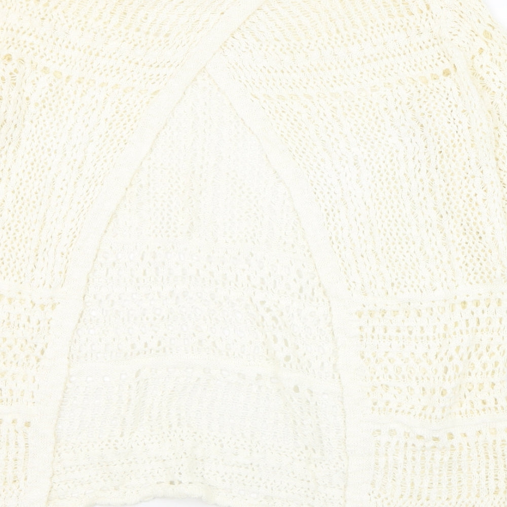 George Womens Ivory Round Neck  Cotton Pullover Jumper Size 10