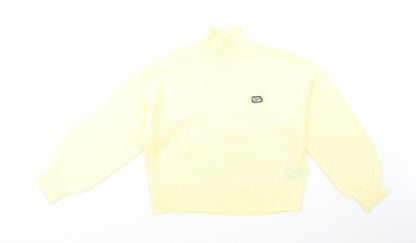 Preloved H&M Womens Yellow High Neck  Acrylic Pullover Jumper Size XS   - NYC - Front